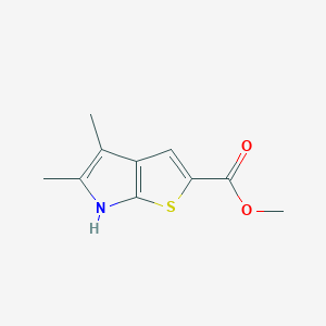 molecular formula C10H11NO2S B1425431 methyl 4,5-dimethyl-6H-thieno[2,3-b]pyrrole-2-carboxylate CAS No. 1338466-50-4