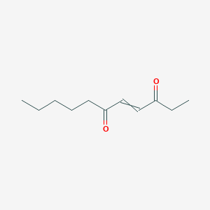 molecular formula C11H18O2 B14254312 Undec-4-ene-3,6-dione CAS No. 188619-92-3