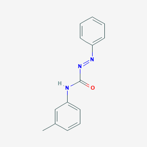 molecular formula C14H13N3O B14254316 Diazenecarboxamide, N-(3-methylphenyl)-2-phenyl- CAS No. 178913-13-8