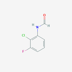 molecular formula C7H5ClFNO B1425433 N-(2-Chloro-3-fluorophenyl)formamide CAS No. 1070892-66-8