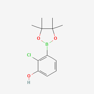 2-Chloro-3-(4,4,5,5-tetramethyl-1,3,2-dioxaborolan-2-yl)phenol