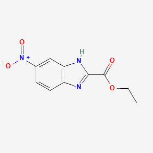 molecular formula C10H9N3O4 B1425437 ethyl 6-nitro-1H-benzimidazole-2-carboxylate CAS No. 29039-60-9