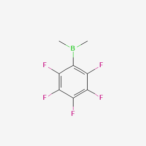 molecular formula C8H6BF5 B14254379 Dimethyl(pentafluorophenyl)borane CAS No. 363596-54-7