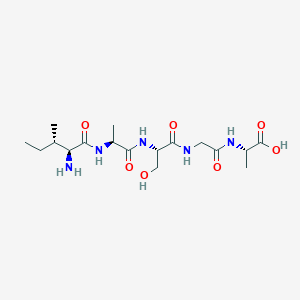 molecular formula C17H31N5O7 B14254384 L-Isoleucyl-L-alanyl-L-serylglycyl-L-alanine CAS No. 475673-49-5