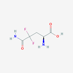 molecular formula C5H8F2N2O3 B14254390 4,4-Difluoroglutamine CAS No. 401915-19-3