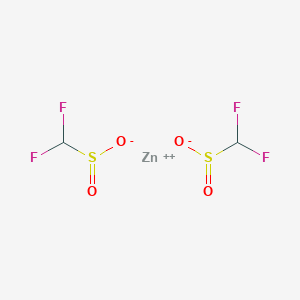 molecular formula C2H2F4O4S2Zn B1425440 Zinc difluoromethanesulfinate CAS No. 1355729-38-2
