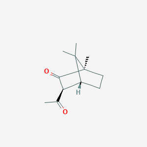 molecular formula C12H18O2 B14254413 (1R,3S,4R)-3-acetyl-1,7,7-trimethylbicyclo[2.2.1]heptan-2-one CAS No. 244288-46-8