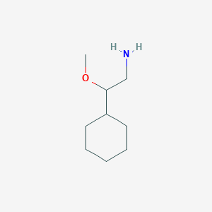 molecular formula C9H19NO B1425442 2-Cyclohexyl-2-methoxyethan-1-amine CAS No. 1493314-87-6