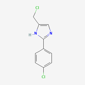 molecular formula C10H8Cl2N2 B1425444 5-Chloromethyl-2-(4-chlorophenyl)-1H-imidazole CAS No. 1053657-20-7