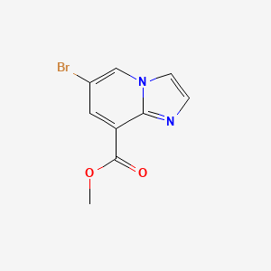 molecular formula C9H7BrN2O2 B1425446 Methyl 6-bromoimidazo[1,2-a]pyridine-8-carboxylate CAS No. 908581-18-0