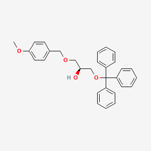 molecular formula C30H30O4 B14254486 (2S)-1-[(4-Methoxyphenyl)methoxy]-3-(triphenylmethoxy)propan-2-ol CAS No. 220641-23-6
