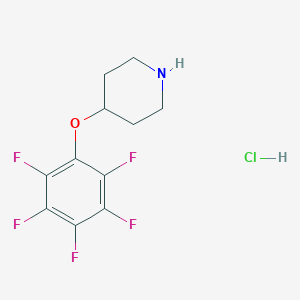 molecular formula C11H11ClF5NO B142545 4-(Pentafluorophenoxy)piperidine hydrochloride CAS No. 125884-94-8