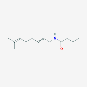 molecular formula C14H25NO B14254514 N-(3,7-Dimethylocta-2,6-dien-1-YL)butanamide CAS No. 424827-33-8