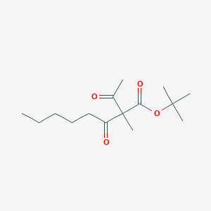 molecular formula C15H26O4 B14254541 Tert-butyl 2-acetyl-2-methyl-3-oxooctanoate CAS No. 478156-54-6