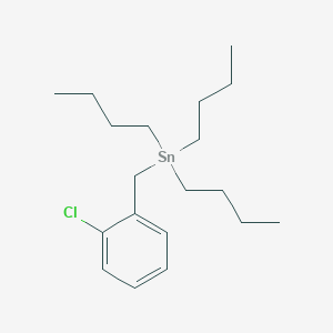 molecular formula C19H33ClSn B14254589 Tributyl[(2-chlorophenyl)methyl]stannane CAS No. 174473-24-6