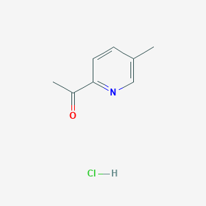 molecular formula C8H10ClNO B1425461 1-(5-Methyl-2-pyridinyl)ethanone hydrochloride CAS No. 1255717-48-6
