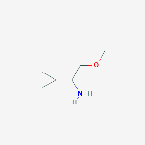 molecular formula C6H13NO B1425465 1-Cyclopropyl-2-methoxyethanamine CAS No. 1095431-22-3