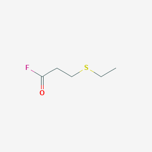 molecular formula C5H9FOS B14254658 Propanoyl fluoride, 3-(ethylthio)- CAS No. 173442-05-2