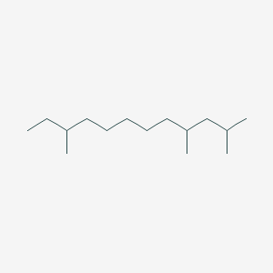 molecular formula C15H32 B14254676 2,4,10-Trimethyldodecane CAS No. 189380-74-3