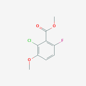 molecular formula C9H8ClFO3 B1425469 Methyl 2-chloro-6-fluoro-3-methoxybenzoate CAS No. 1379356-16-7