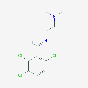 molecular formula C11H13Cl3N2 B14254710 N,N-Dimethyl-2-{(E)-[(2,3,6-trichlorophenyl)methylidene]amino}ethan-1-amine CAS No. 212389-27-0