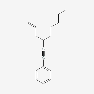 molecular formula C17H22 B14254753 Benzene, [3-(2-propenyl)-1-octynyl]- CAS No. 491859-66-6
