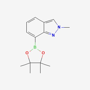 2-Methyl-7-(4,4,5,5-tetramethyl-1,3,2-dioxaborolan-2-YL)-2H-indazole