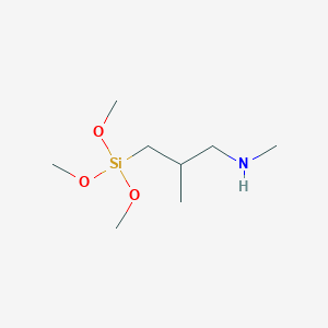 molecular formula C8H21NO3Si B14254785 N,2-Dimethyl-3-(trimethoxysilyl)propan-1-amine CAS No. 204990-37-4