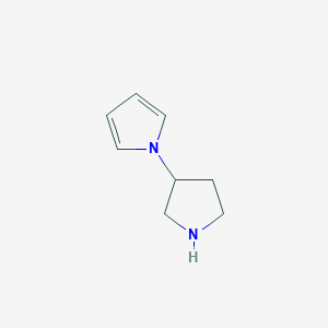 molecular formula C8H12N2 B1425487 1-(pyrrolidin-3-yl)-1H-pyrrole CAS No. 933727-76-5