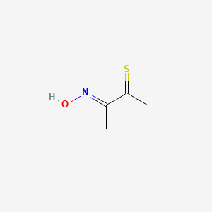 molecular formula C4H7NOS B14254919 (3E)-3-hydroxyiminobutane-2-thione 