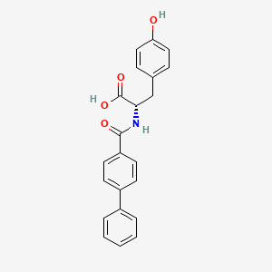 molecular formula C22H19NO4 B14254965 N-([1,1'-Biphenyl]-4-carbonyl)-L-tyrosine CAS No. 240482-28-4