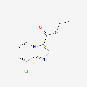 molecular formula C11H11ClN2O2 B1425497 Ethyl 8-chloro-2-methylimidazo[1,2-A]pyridine-3-carboxylate CAS No. 885276-29-9