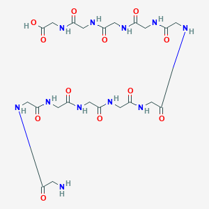 molecular formula C22H35N11O12 B14255055 Glycylglycylglycylglycylglycylglycylglycylglycylglycylglycylglycine CAS No. 412913-83-8