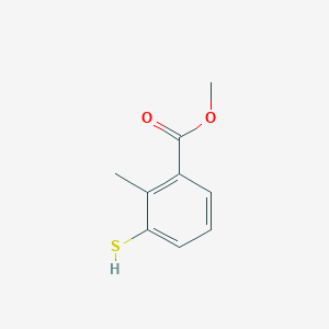 molecular formula C9H10O2S B14255061 Benzoic acid, 3-mercapto-2-methyl-, methyl ester CAS No. 188700-63-2