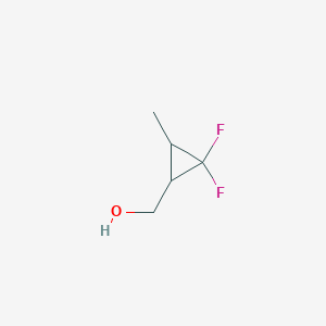 molecular formula C5H8F2O B1425508 (2,2-Difluoro-3-methylcyclopropyl)methanol CAS No. 509072-72-4