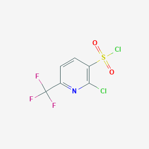 molecular formula C6H2Cl2F3NO2S B1425509 2-Chloro-6-(trifluoromethyl)pyridine-3-sulfonyl chloride CAS No. 1208081-23-5