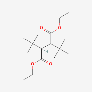 molecular formula C16H30O4 B14255136 Butanedioic acid, 2,3-bis(1,1-dimethylethyl)-, diethyl ester CAS No. 344316-90-1