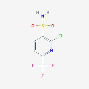 molecular formula C6H4ClF3N2O2S B1425514 2-Chloro-6-(trifluoromethyl)pyridine-3-sulfonamide CAS No. 1208081-97-3