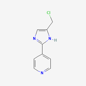 molecular formula C9H8ClN3 B1425515 4-(5-Chloromethyl-1H-imidazol-2-YL)-pyridine CAS No. 865650-79-9