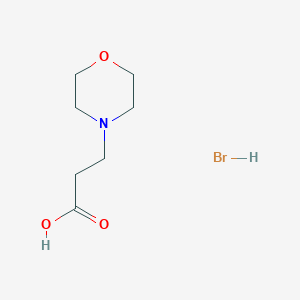 molecular formula C7H14BrNO3 B1425525 3-Morpholinopropanoic acid hydrobromide CAS No. 28025-77-6