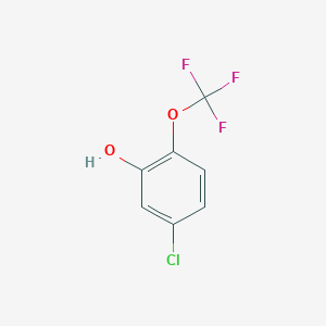 molecular formula C7H4ClF3O2 B1425527 5-Chloro-2-(trifluoromethoxy)phenol CAS No. 1092461-24-9