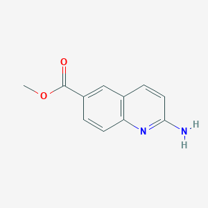 molecular formula C11H10N2O2 B1425529 Methyl 2-aminoquinoline-6-carboxylate CAS No. 1823775-69-4
