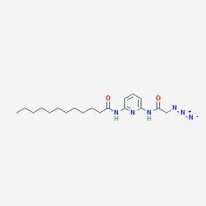 molecular formula C19H30N6O2 B14255331 N-[6-(2-Azidoacetamido)pyridin-2-YL]dodecanamide CAS No. 412024-32-9