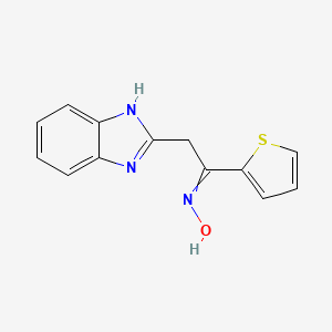 N-[2-(1H-benzimidazol-2-yl)-1-thiophen-2-ylethylidene]hydroxylamine