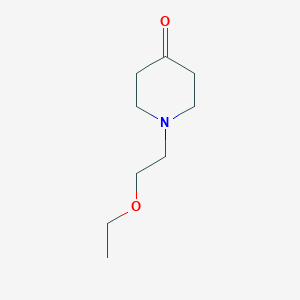 molecular formula C9H17NO2 B14255354 1-(2-Ethoxyethyl)piperidin-4-one CAS No. 215228-85-6