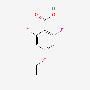 molecular formula C9H8F2O3 B1425536 4-乙氧基-2,6-二氟苯甲酸 CAS No. 916483-56-2