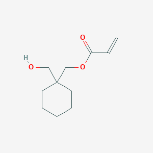 molecular formula C11H18O3 B14255370 [1-(Hydroxymethyl)cyclohexyl]methyl prop-2-enoate CAS No. 168569-36-6
