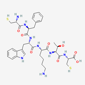 molecular formula C36H50N8O8S2 B14255378 L-Cysteinyl-L-phenylalanyl-L-tryptophyl-L-lysyl-L-threonyl-L-cysteine CAS No. 442685-60-1