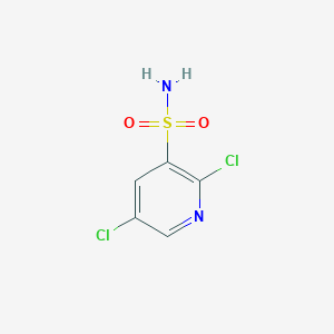 molecular formula C5H4Cl2N2O2S B1425538 2,5-Dichloro-pyridine-3-sulfonic acid amide CAS No. 1208081-90-6