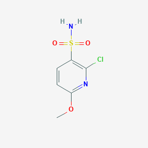 molecular formula C6H7ClN2O3S B1425540 2-Chloro-6-methoxypyridine-3-sulfonamide CAS No. 1208081-15-5